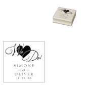 エレガントシックモダンハート我々は引用文結婚 ラバースタンプ (押印)