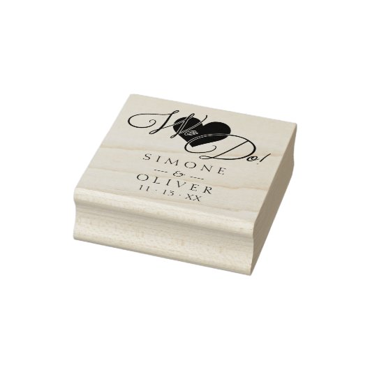 エレガントシックモダンハート我々は引用文結婚 ラバースタンプ (スタンプ)