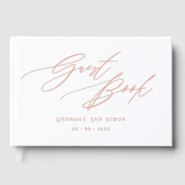 エレガントシックモダンラ結婚ク ゲストブック