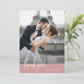 エレガントシック埃っぽいバラ結婚ズ サンキューカード (スタンド正面)