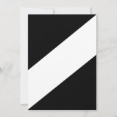 エレガントシック白黒モダンシンプル結婚の 招待状 (裏面)