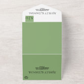 エレガントシッミニマルク・グリモダンンシンプル・結婚 オールインワン招待状 (外側)