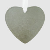 エレガントシャムロックサンパトリックの日、グリーンレザー オーナメント (裏面)