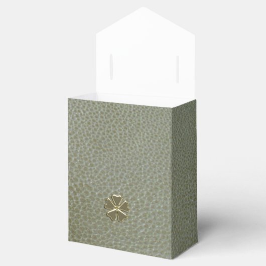 エレガントシャムロックサンパトリックの日、グリーンレザー フェイバーボックス (オープン)