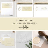 エレガントシャンパンウォーター色、モノグラム結婚のInv 招待状ベリーバンド