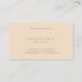 エレガントシャンパンカラートレンディーミニマルテンプレート 名刺 (裏面)
