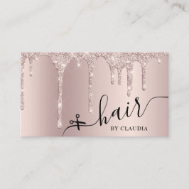 エレガントシャンパンスタイリッシュグリッター 名刺