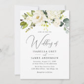 エレガントシャンパンフローラの結婚葉 招待状 (正面)