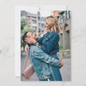 エレガントシャンパンブラック2フォト結婚ズ セーブザデート (裏面)