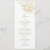 エレガントシャンパン金ゴールドフローラピー結婚ーニ メニュー (正面)