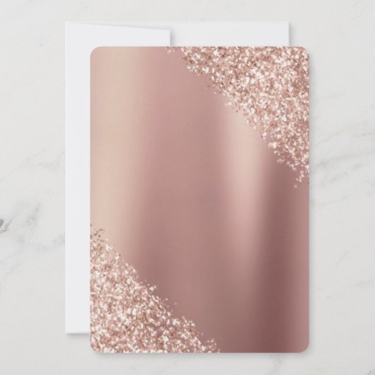 エレガントシャンパン金ゴールドラグジュアリ結婚ーズ 招待状 (裏面)