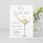 エレガントシャンパン| リングブライダルシャワー 招待状 (スタンド正面)