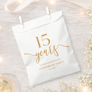 エレガントシャンパ結婚ン15周年 フェイバーバッグ