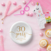 エレガントシャンパ結婚ン30周年 ペーパーボウル (パーティー)