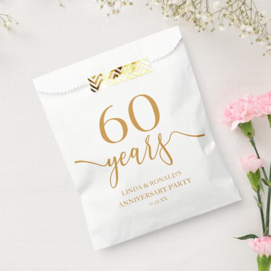 エレガントシャンパ結婚ン60周年 フェイバーバッグ (封をした状態)