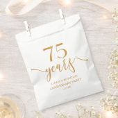 エレガントシャンパ結婚ン75周年 フェイバーバッグ (クリップ留めされた状態)