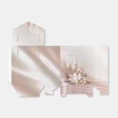 エレガントシャンパ結婚ン フェイバーボックス (折り畳みなし)