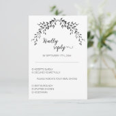 エレガントシルエ葉ット 出欠カード (スタンド正面)