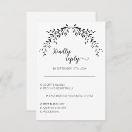 エレガントシルエ葉ット 出欠カード