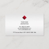 エレガントシルバカスタムーズのロゴ 名刺 (裏面)