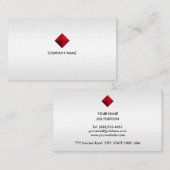 エレガントシルバカスタムーズのロゴ 名刺 (正面/裏面)