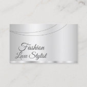 エレガントシルバーグラマラス写真プロフェッショナル 名刺 (正面)