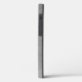 エレガントシルバーグレー モノグラム Case-Mate iPhoneケース (裏面 / 左)