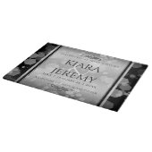 エレガントシルバー結婚25周年記念 カッティングボード (角)