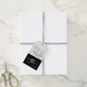 エレガントシルバー結婚25周年記念 ギフトタグ (より糸付き)