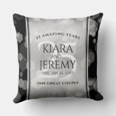 エレガントシルバー結婚25周年記念 クッション (裏面)