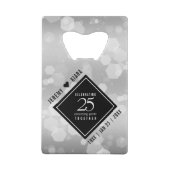 エレガントシルバー結婚25周年記念 クレジットカード栓抜き (裏面)