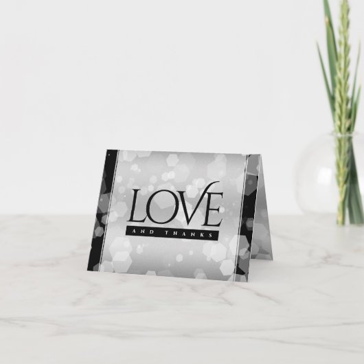 エレガントシルバー結婚25周年記念 サンキューカード (正面)