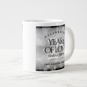 エレガントシルバー結婚25周年記念 ジャンボコーヒーマグカップ (正面右)