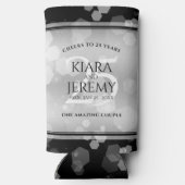 エレガントシルバー結婚25周年記念 スリム缶クーラー (裏面)