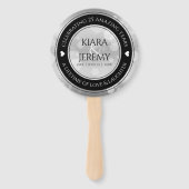 エレガントシルバー結婚25周年記念 ハンドファン (正面)