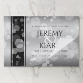 エレガントシルバー結婚25周年記念 ペーパーパッド (折り畳み)