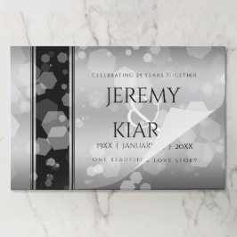 エレガントシルバー結婚25周年記念 ペーパーパッド