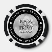エレガントシルバー結婚25周年記念 ポーカーチップ (裏面)