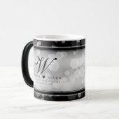 エレガントシルバー結婚25周年記念 モーフィングマグカップ (正面左)