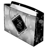 エレガントシルバー結婚25周年記念 ラージペーパーバッグ (裏面アングル)