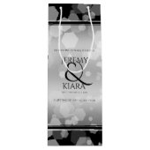 エレガントシルバー結婚25周年記念 ワインギフトバッグ (正面)