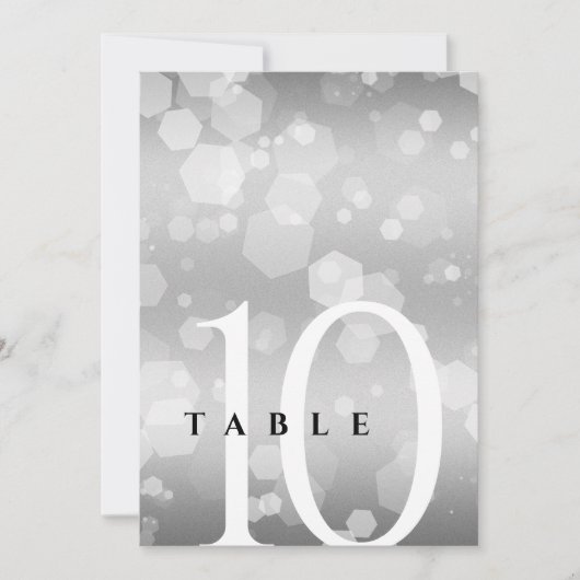 エレガントシルバー結婚25周年記念 招待状 (正面)