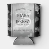 エレガントシルバー結婚25周年記念 缶クーラー (正面)