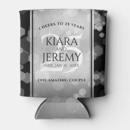 エレガントシルバー結婚25周年記念 缶クーラー