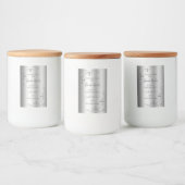 エレガントシルバー製品ラベル華美コーナ縁どー フードラベル (ボトル)