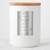 エレガントシルバー製品ラベル華美コーナ縁どー フードラベル (正面)