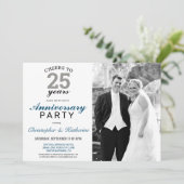 エレガントシルバー25結婚周年記念 招待状 (スタンド正面)