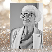 エレガントシルバー70th誕生日写真 招待状