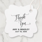 エレガントシンプルありがとうご結婚ざ フェイバータグ (裏面)