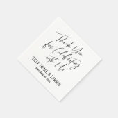 エレガントシンプルお連祝れさま スタンダードカクテルナプキン (角)